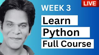 Week 3 : Python Live Session