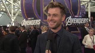 Avengers Endgame World Premiere Los Angeles - Itw Chris Hemsworth (official video)