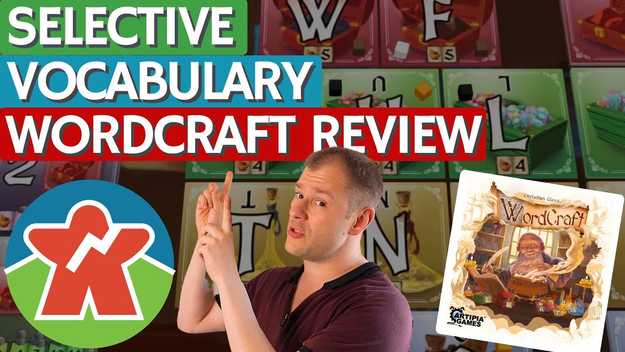 Wordcraft - Board Game Review - Selective Vocabulary - YouTube