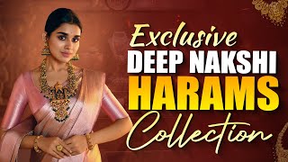 Exclusive Deep nakshi Harams Collection || CMR Jewellery ||  #cmrjewellerstelangana