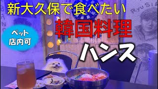 【犬とお出かけ】愛犬と一緒に新大久保【店内OK】韓国料理に潜入！