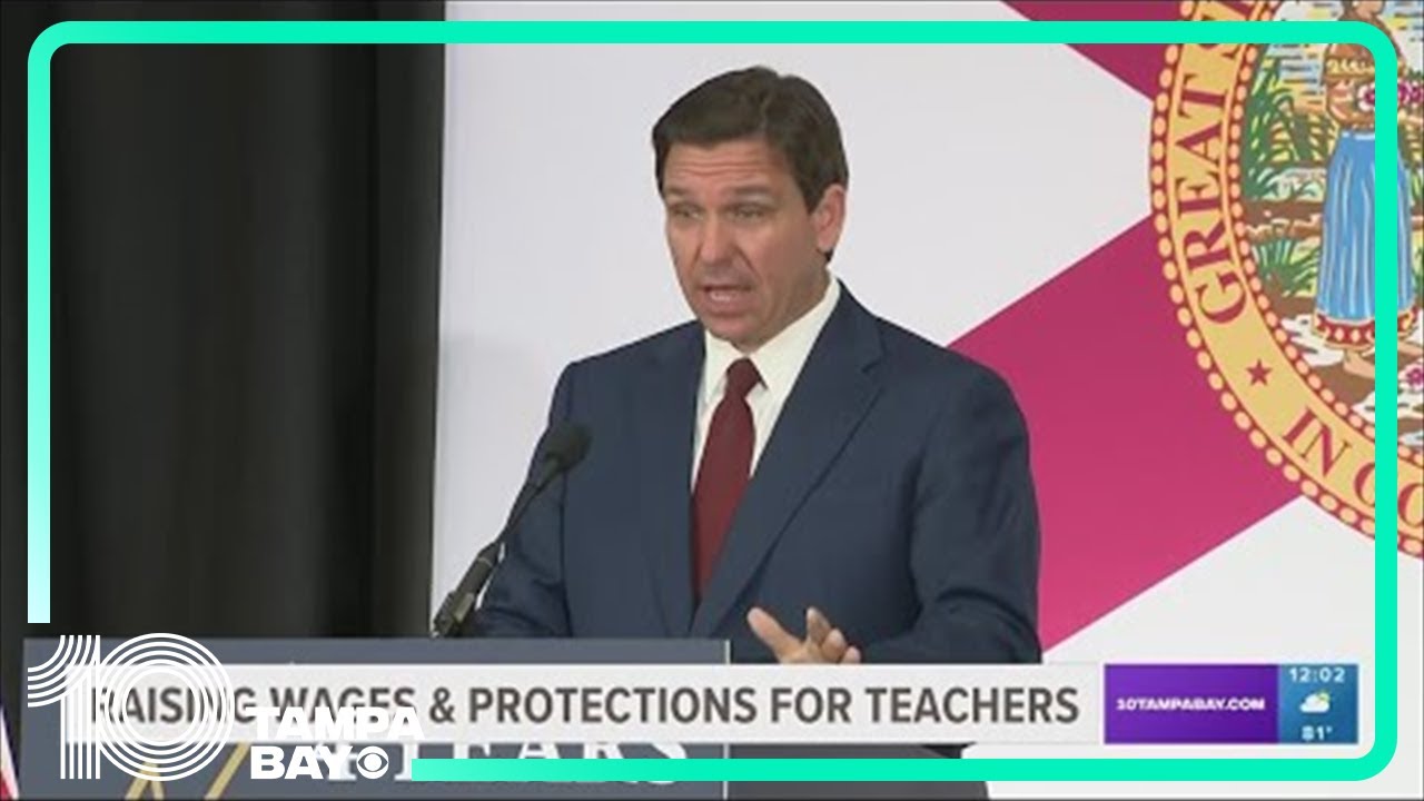 DeSantis Approved $1.05 Billion Toward Teacher Pay Raises - YouTube