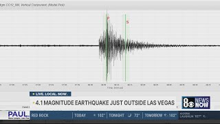 Gempa bumi berkek magnitude 4,1 terasa di seluruh lembah Las Vegas.