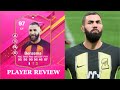 FINESSE SHOT!🫅 97 FUTTIES PREMIUM Benzema Player review - EA FC 24