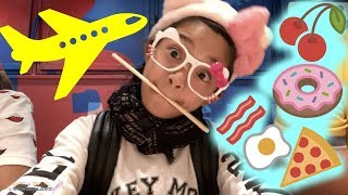 TOYS AND FOOD ON THE AIRPLANE TOYS AND FOOD ON THE AIRPLANE