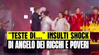 “TESTE DI CA**O”: GLI INSULTI DI ANGELO DEI RICCHI E POVERI IN DIRETTA A L’ANNO CHE VERRÀ