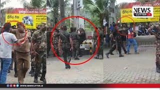 Army officer assaults man at filling station in Sri Lanka