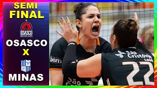 OSASCO X MINAS SEMIFINAL MELHORES MOMENTOS COPA BRASIL FEMININO 2025