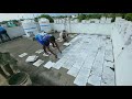 800sq Ft Roof Construction_Cool White Roofing Tile Installing Process|Roof Tile Laying Method