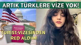 TURİST VİZESİ REDDİ VLOGU! NEDEN RED ALDIM? #abdvize #vize