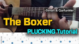 The Boxer by Simon \u0026 Garfunkel (Plucking Tutorial)