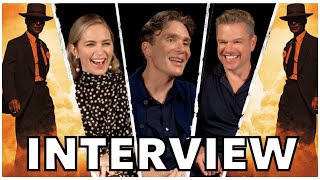 OPPENHEIMER Interview | Cillian Murphy, Matt Damon, Emily Blunt On Christopher Nolan's Masterpiece