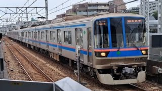 都営地下鉄三田線6300形6331F各駅停車西高島平駅行き志村三丁目駅到着(2023/7/6)