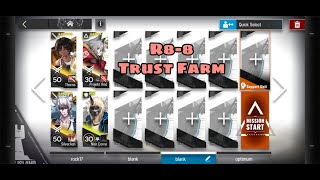 [Arknights] R8-8 * 4 OP Trust Farm + unlock hidden stage (feat. Noir Corne)