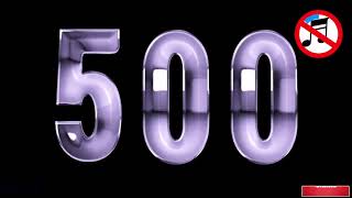 No music 500 seconds Silver color timer countdown alarm🔔