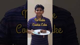 No Bake Eggless CookieCake #ytshorts #vidhuskitchen #cookiecake #egglesscookieca