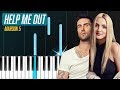 Maroon 5 -"Help Me Out" ft. Julia Michaels Piano Tutorial - Chords - How To Play - Cover