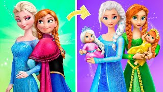 Elsa and Anna with Their Babies / 34 Frozen DIYs