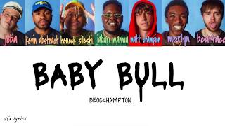 BROCKHAMPTON - baby bull [color coded lyrics]