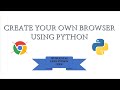 Create Your Own Browser Using Python | Python Project | PyQt5|SWETHA SELVAM|