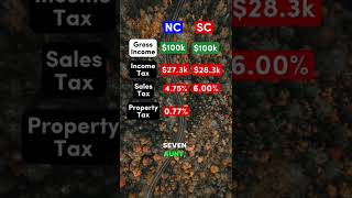 $100,000 After Taxes in North Carolina vs. South Carolina #democrat #republican #salary