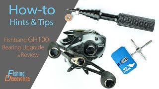 Fishband GH100 BFS Reel: Buyers Guide \u0026 Bearings Upgrade Demo