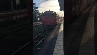 【JR西日本 】桃太郎線　吉備津駅　普通電車　到着　Arrival at Kibitsu Station on the JR West Momotarou Line