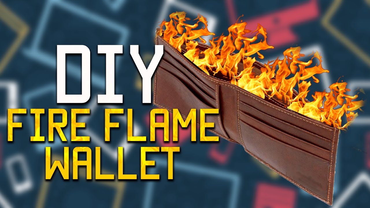 Diy Fire Flame Wallet Youtube