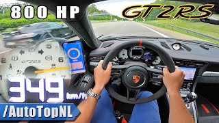 800HP PORSCHE 911 GT2 RS *349KMH* on AUTOBAHN [NO SPEED LIMIT] by AutoTopNL