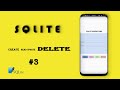 #3|SQLite tutorial for android studio in java | CRUD operations | Delete data in SQLite