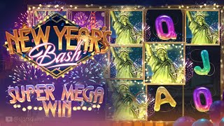 New Year's Bash Slot by Habanero / Bonus Free Spins with Retrigger / Super Mega Win