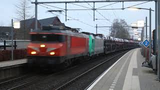 RFO 1830 + 186 210 with loaded Gefco train passes through Twello.