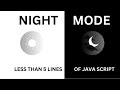How To Make Website DARK MODE | Dark Theme Website Design Using HTML, CSS & JS