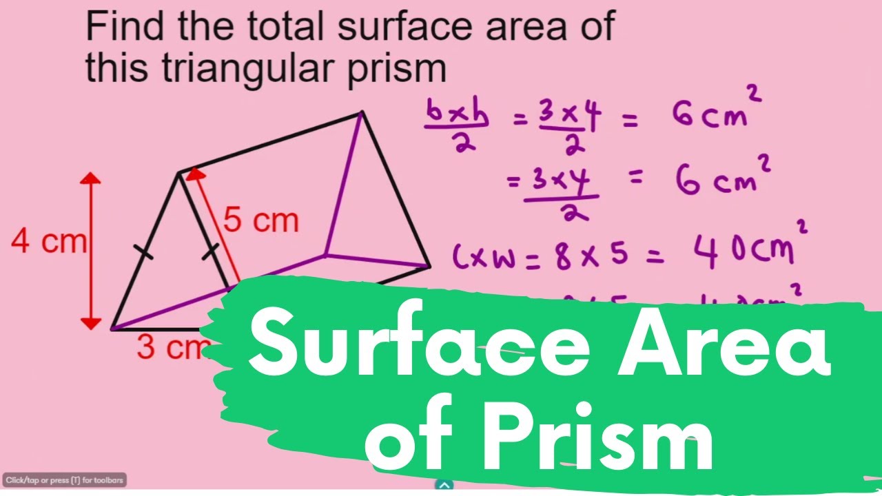 Surface Area Of Triangular Prism Tes