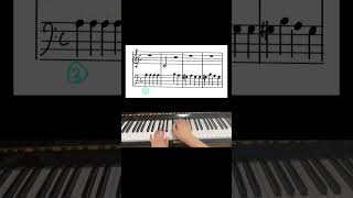 ［ピアノ初心者］4分の4拍子の曲を弾いてみよう！② #music #piano #ピアノ #楽譜 #簡単 #勉強 #練習