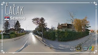 15.32km Čačak Driving in #Serbia with #streetview | 360VR