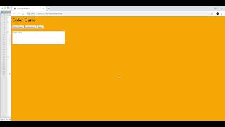 How to make a simple color game using JavaScript and HTML.