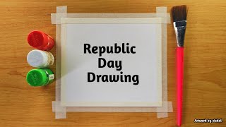 Republic Day Drawing Easy / I love my India / Republic Day Painting for Beginners