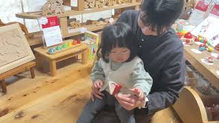 赤ちゃんカスタネット　リズム楽器 Japanese wooden toys