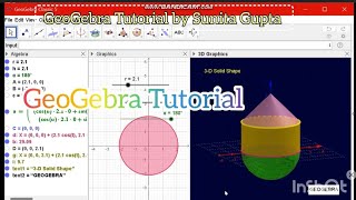 3-D Solid Shape by GeoGebra Tutorial