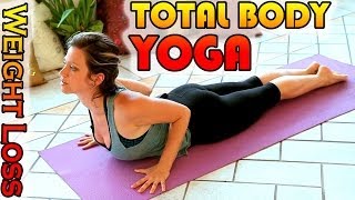 Weight Loss Yoga Workout For Beginners, 15 Minute Total Body Stretch Workout Yoga Class