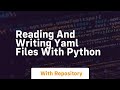 Reading and writing yaml files with python