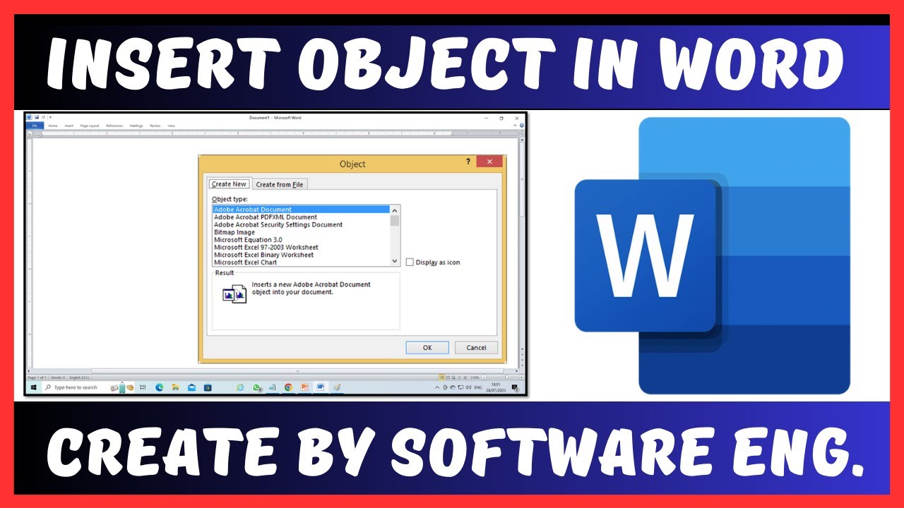 How To Insert Object In Word Design Talk