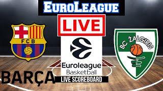 Live: FC Barcelona Vs Žalgiris Kaunas | EuroLeague | Live Scoreboard | Play By Play