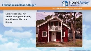 Baabe: Luxusferienhaus mit Sauna, Whirlpool, Kamin, nur 50 Meter bis zum - FeWo-direkt.de Video