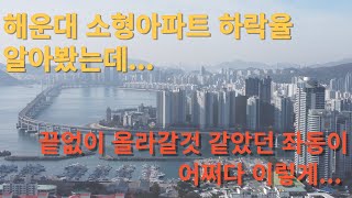 국평도 소형도 하락은 마찬가지...59타입 소형도 엄청 내렸네요.해운대59타입 하락율 알아봤습니다