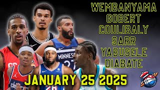 NBA FRENCH HIGHLIGHTS  01.25.2025 - WEMBANYAMA - GOBERT -COULIBALY - SARR - YABUSELE -DIABATE