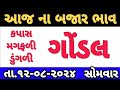 commodity prices 12-08-2024 Gondal marketing yard na bhav|ગોંડલના ભાવ | saurashtra aajn bajar bhav