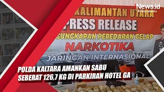 Polda Kaltara Amankan Sabu Seberat 126,7 Kg di Parkiran Hotel GA