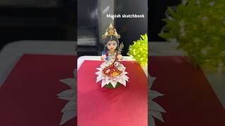 Maa Saraswati murti making at home | Saraswati idol making #shorts #trending #saraswatiidolmaking